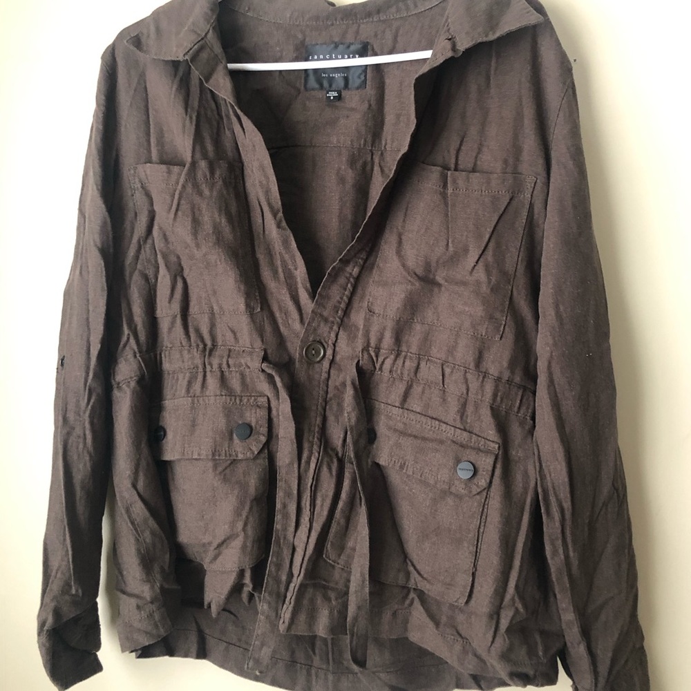 Deep olive/brown  cloth blazer